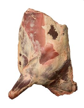 Meat towards white background