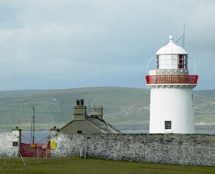 lighthouse, The Mullet Peninsula, County Mayo, Ireland