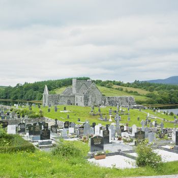 ruins of Burrishoole Abbey, County Mayo, Ireland