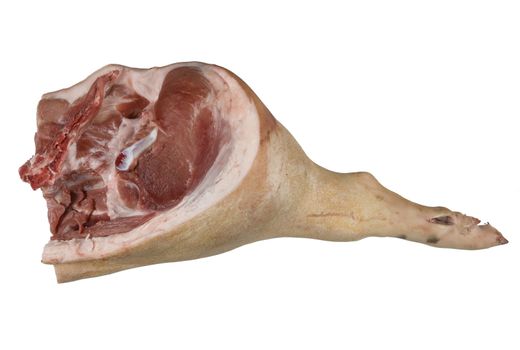 Meat towards white background