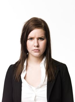 Serious woman