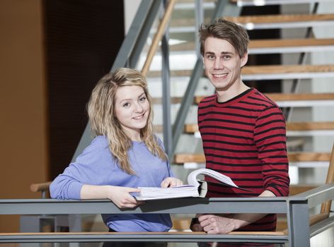 Couple with a binder