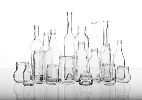 glass bottles