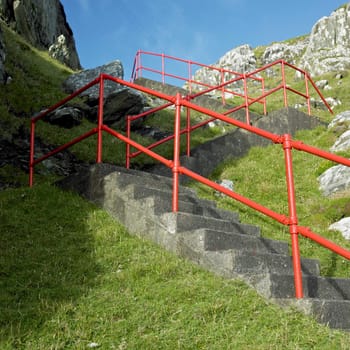 stairs, Sheep''s Head Peninsula, County Cork, Ireland