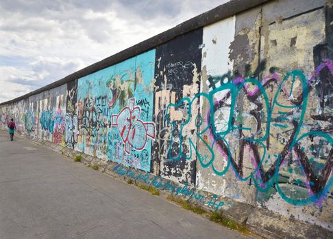 A photography of the wall in Berlin Germany