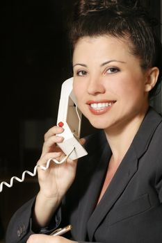 Businesswoman on the phone