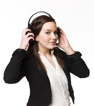Girl listen to music