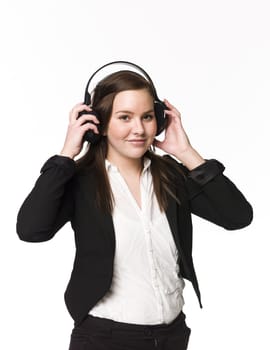 Girl listen to music