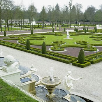 palace garden, Paleis Het Loo Castle near Apeldoorn, Netherlands