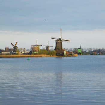 windmills, Zaanse Schans, Netherlands