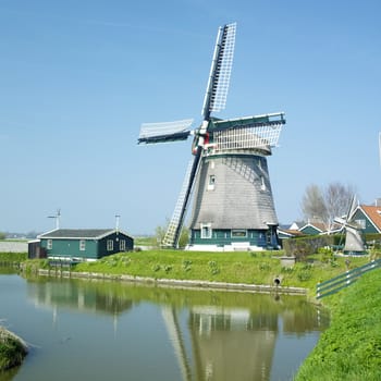 windmill North of Alkmaar, Netherlands