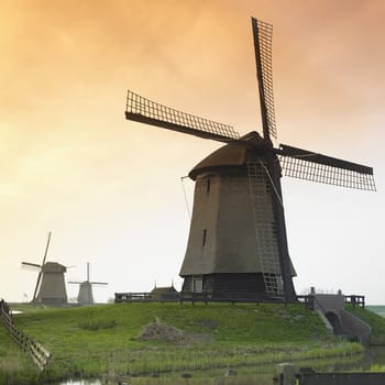 windmills near Schermerhorn, Netherlands