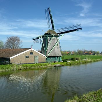 windmill near Alkmaar, Netherlands