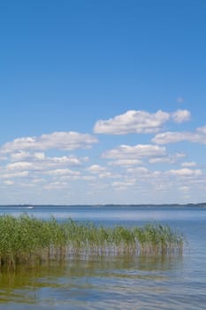 Lake Razna with clouds, captured in Latvia