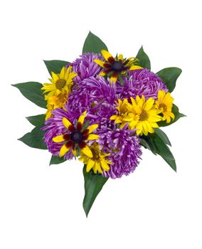 Bouquet isolated on the white background