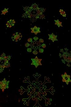 Dark Christmas snowflakes texture.