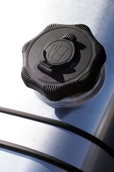 fuel tank cap of a big truck