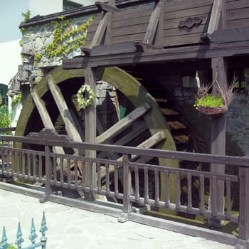 mill wheel, Brusne, Czech Republic