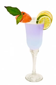 tropical cocktail on the white background
