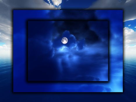 An abstract background made out of skies.