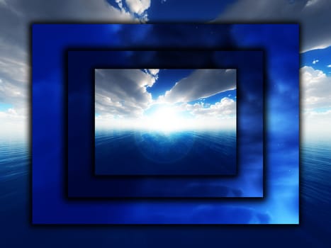 An abstract background made out of skies.