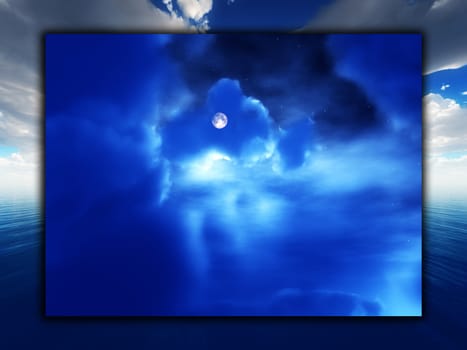 An abstract background made out of skies.