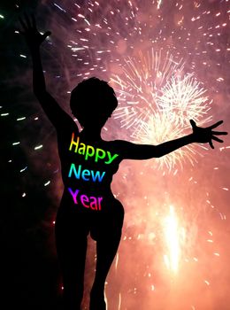 Conceptual image about celebrating the new year.