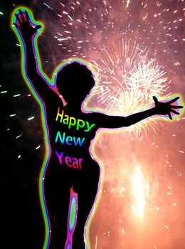 Conceptual image about celebrating the new year.