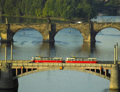 bridges, Prague, Czech Republic