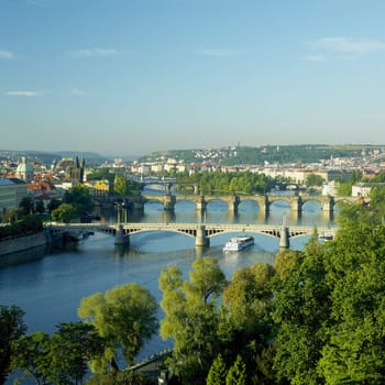 bridges, Prague, Czech Republic