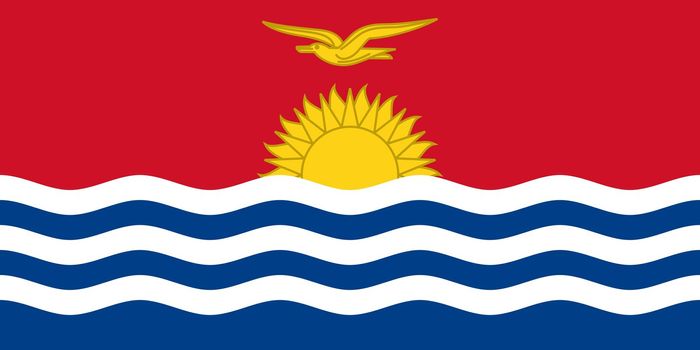 The national flag of Kiribati