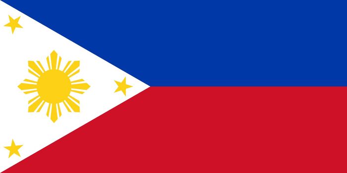 The national flag of Philippines