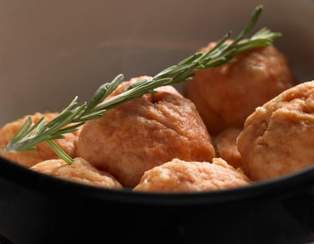 dumplings from cod a la salmon