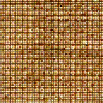 Mosaic with multi colored tiles useful as a background