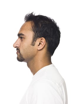 Portrait of a man isolated on a white background