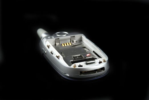 stock pictures of the components for a typical cell phone