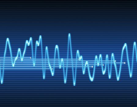 large image of an electronic sine sound or audio wave 