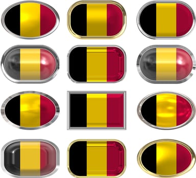 twelve buttons of the  Flag of Belgium