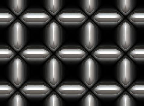 a large image of silver or chrome chain link mesh 