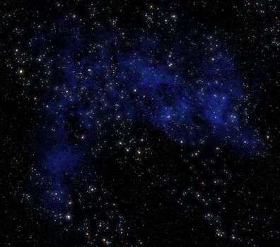 image of stars and nebula clouds in deep space 
