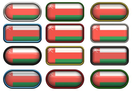 twelve buttons of the Flag of Oman