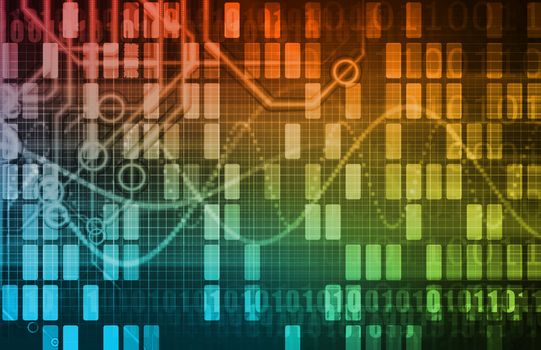 Futuristic Web Cyber Data Grid Color Background