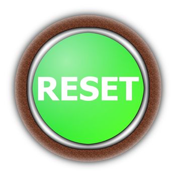 reset button illustration isolated on white background