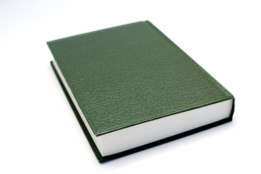 Closed book isolated on white background