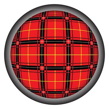 Stylized web button with tartan texture