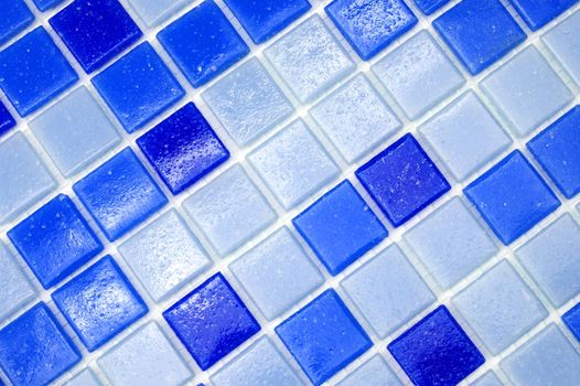 mosaic of tiles in the bathroom as a background