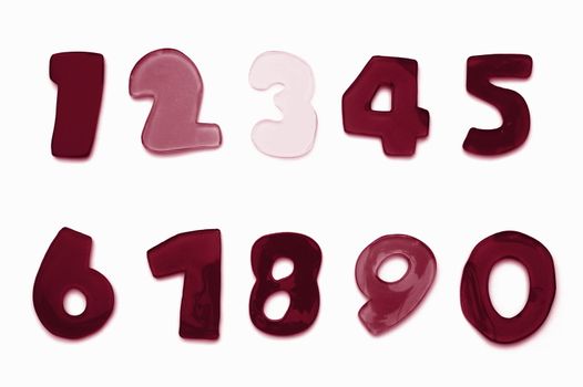 alphabet from A to Z and numbers form 0 to 9 can be used as font