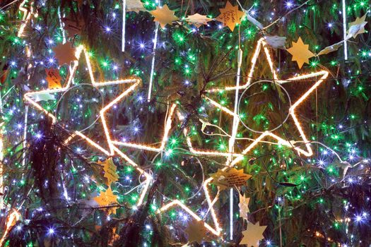 Lighted christmas tree decorations
