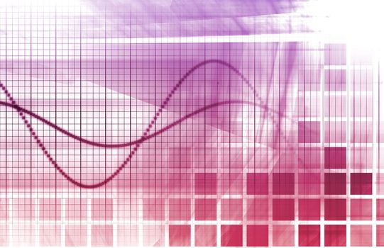 A Tech Futuristic Business Chart Abstract Art