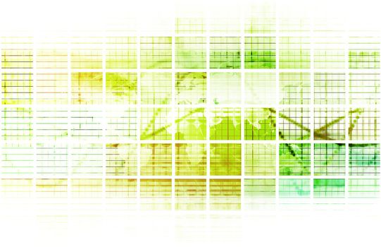 Internet Web Abstract on a Digital Background